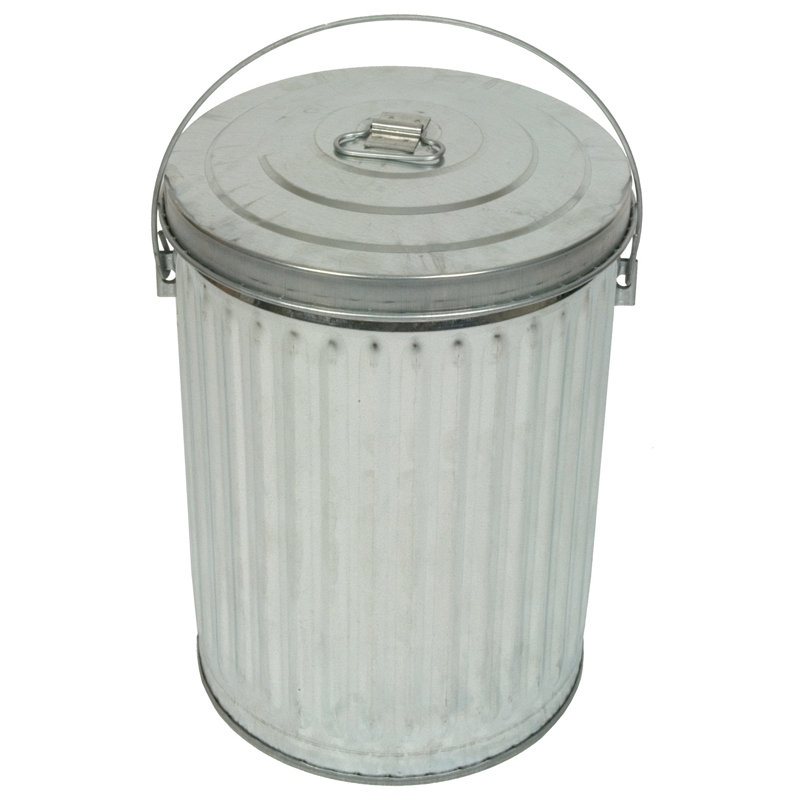 Witt Medium Duty Galvanized 10 Gallon Trash Can & Reviews Wayfair